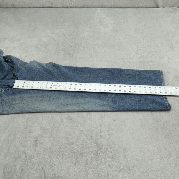 Chams Jeans Mens Size 38x31 Blue Relaxed Fit Denim Pants Stone Wash Medium - Picture 14 of 14